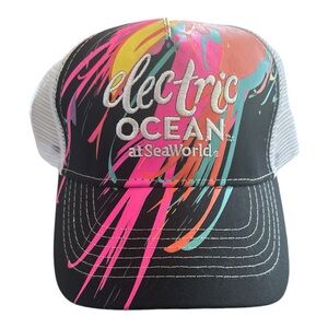 Sea World Electric Ocean Trucker Cap